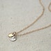 eclipse... mixed metal disc necklace / smooth 14k gold filled & hammered sterling silver round discs on 14k gold filled chain necklace