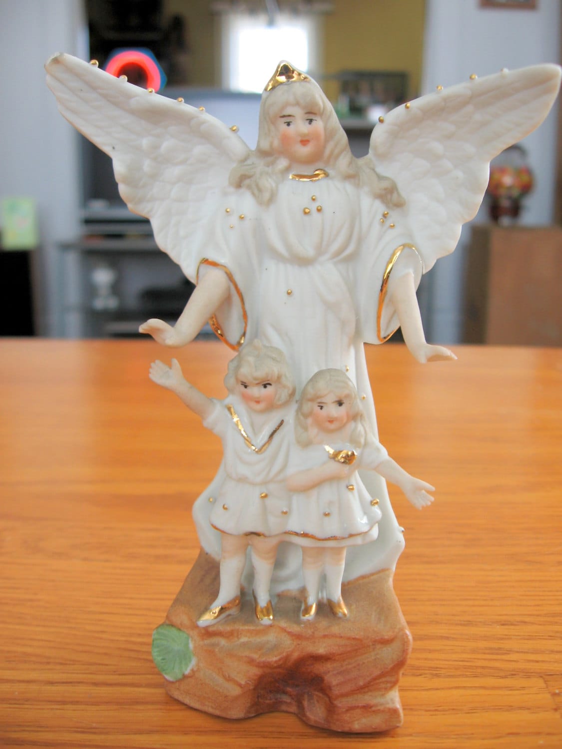 German Guardian Angel Ceramic Bisque Figurine by ToysnSuch on Etsy