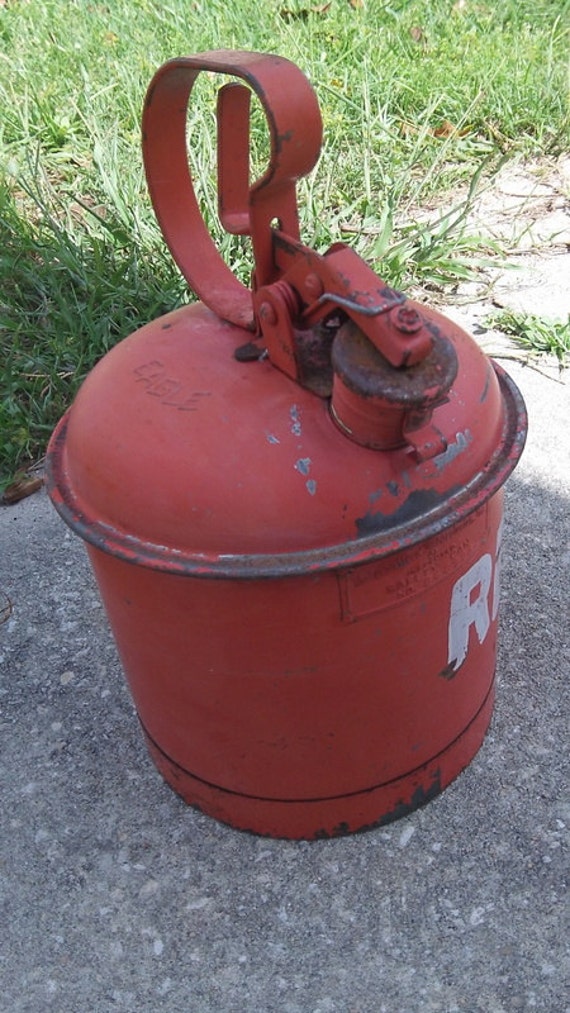 Vintage Rare Red Eagle Gas Can