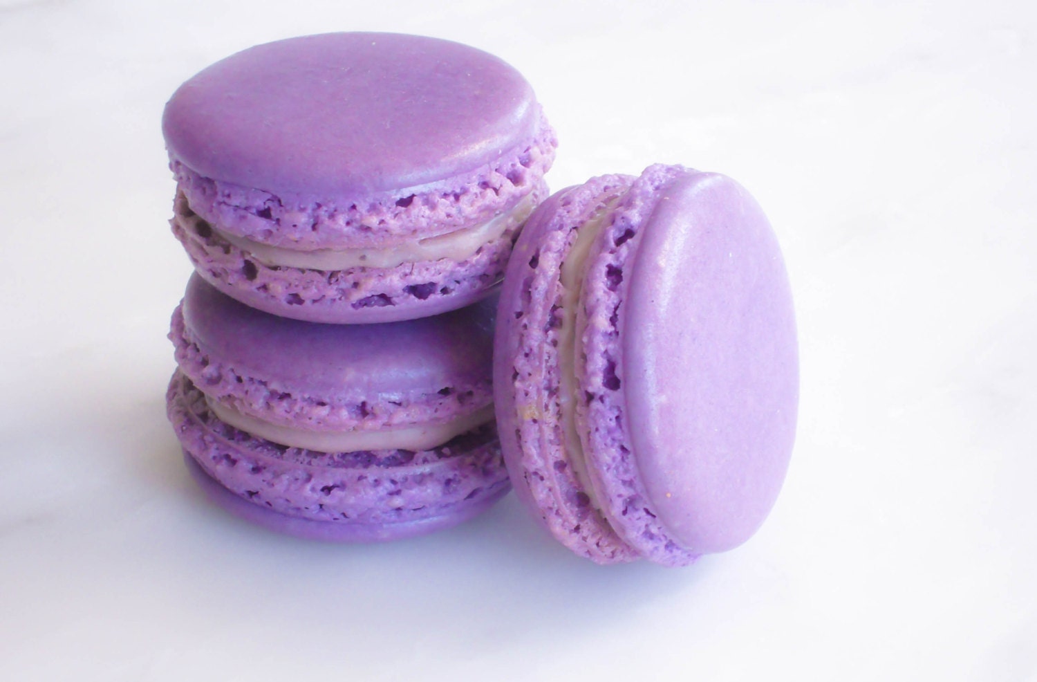 French Macaron Cookies 12 Creme de Cassis Macaroons Gift