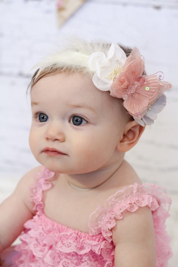 locomo baby headband pink feather items similar to pink butterfly with white and light grey locomo baby headband pink feather items similar to pink butterfly with white and light grey