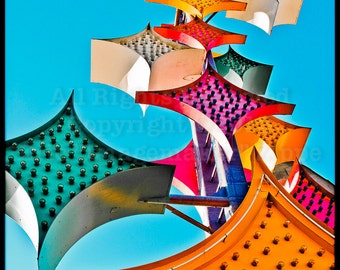 Las Vegas Art, Stardust Neon Sign, Neon Boneyard, Star Art, Star Sign, Retro Neon Stars, Multi Color Stars, Art Print