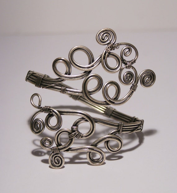upper arm bracelet-silver armlet-Goddess Upper Arm Cuff/ bracelet Gypsy Jewels Adjustable upper arm-bracelet upper arm