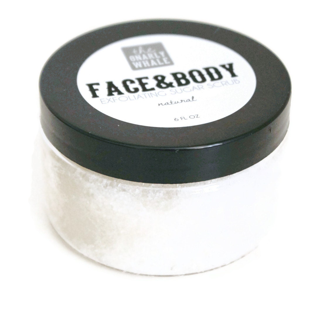 Natural Face and Body Exfoliating Sugar Scrub by TheGnarlyWhale