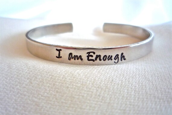 Friendship Jewelry-I am enough Inspirational Quotes Bracelet