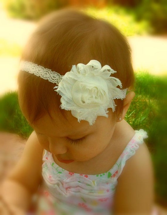 chagne ivory shabby flower headband baptism headband ivory flower headband baby by secretblossom chagne ivory shabby flower headband baptism headband ivory flower headband baby by secretblossom