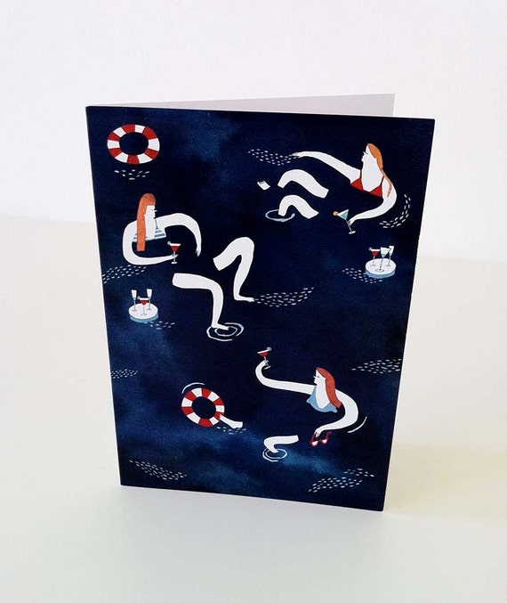 Greeting Card: Swimming Pool