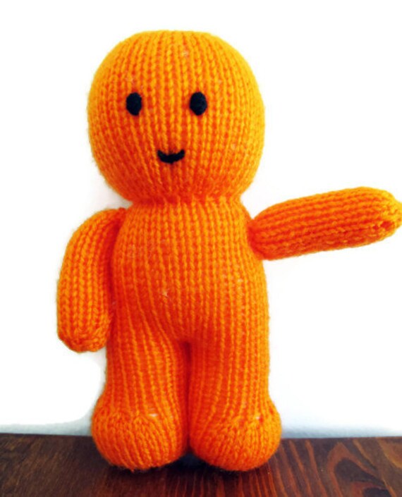 Orange Knitted Jelly Baby Toy