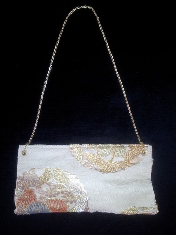 Sac de soirÃ©e en tissu obi kimono en soie vintage