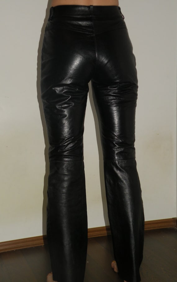 Vintage Black Leather Pants