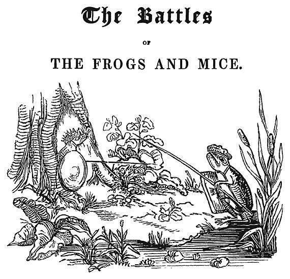 Frogs and Mice Title 1851