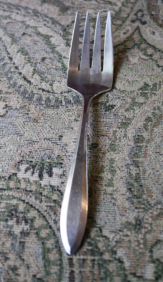 Oneida Community Silver Meat Serving Fork Patrician