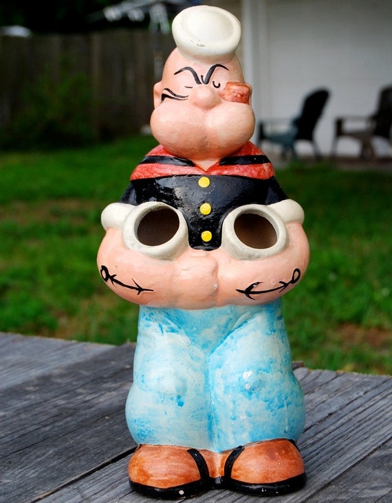 Popeye The Sailor Man: 1980's KFS Inc Ceramic Figurine