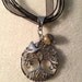 Tree of Life Pendant with Bird Charm - Wedding Handmade Jewelry Pendant Renaissance Gemstones Wire Wrapped Trees by Just4FunDesign