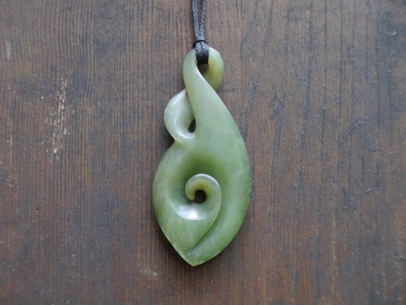 Items Similar To Pounamu, Greenstone Maori Nephrite Jade Twist /koru ...