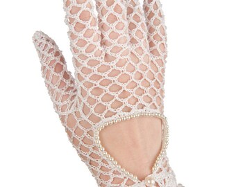 gloves wedding crochet pattern Bridal out fashionable gloves crochet ut with c pearls