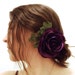 Purple Buttercup Ranunculus Hair Clip Fascinator