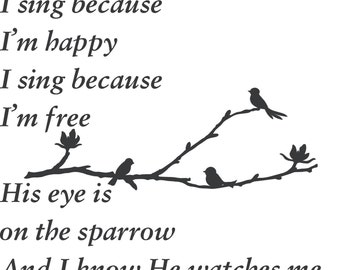 His eye on sparrow | Etsy