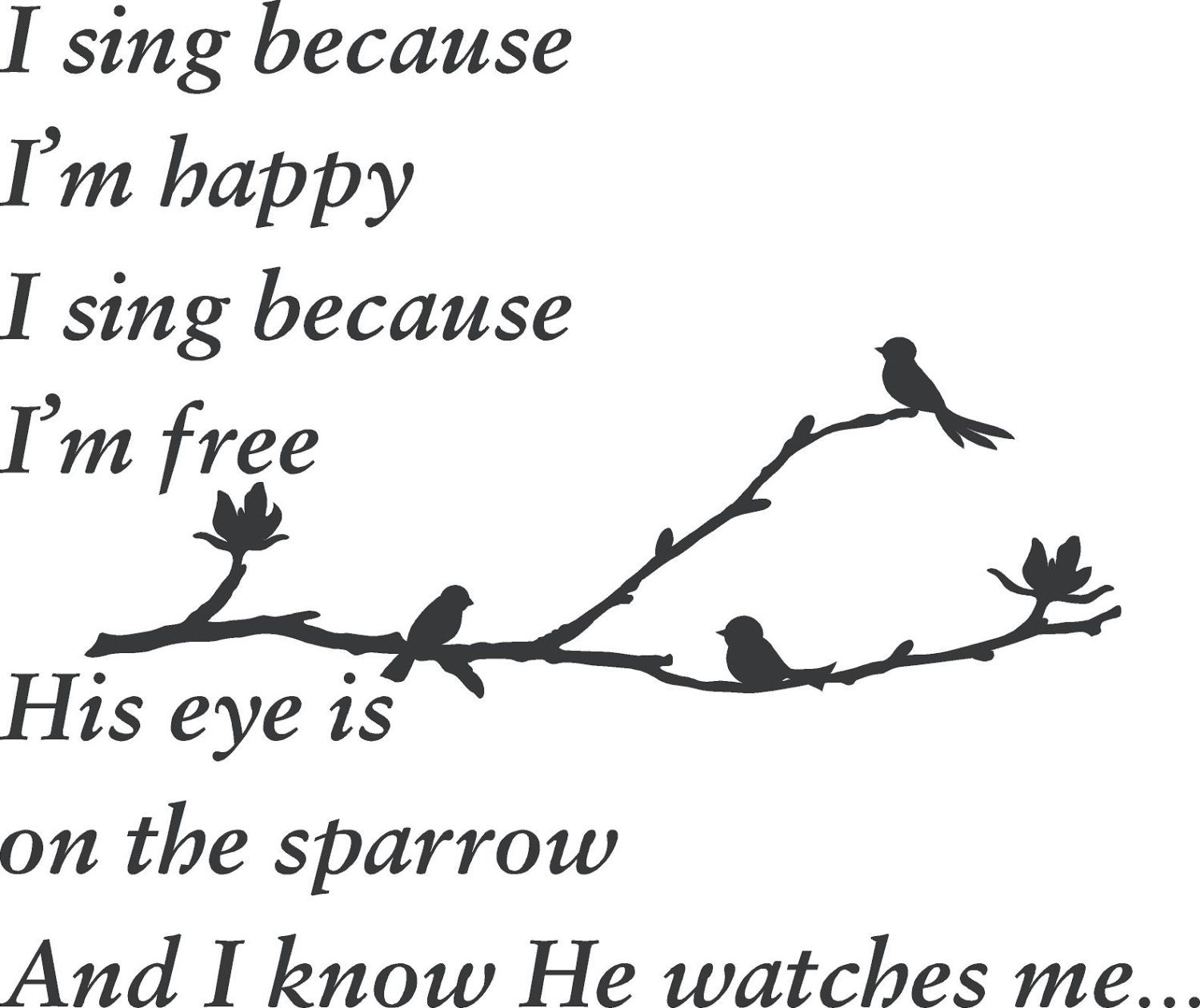 Because i m happy перевод. His Eye is on the Sparrow i know he watches me перевод.