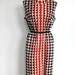 RESERVED FOR MARTA Vintage 1960s Parkshire Mod Op Art / Orange & Black Shift Dress