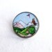 The Hobbit pin button, brooch, Lord of the Rings jewelry, hobbit art illustration, book art, wearable art LIMITED EDITION