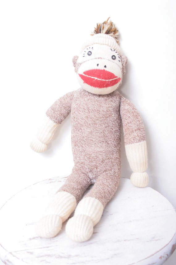 large stuffed sock monkey