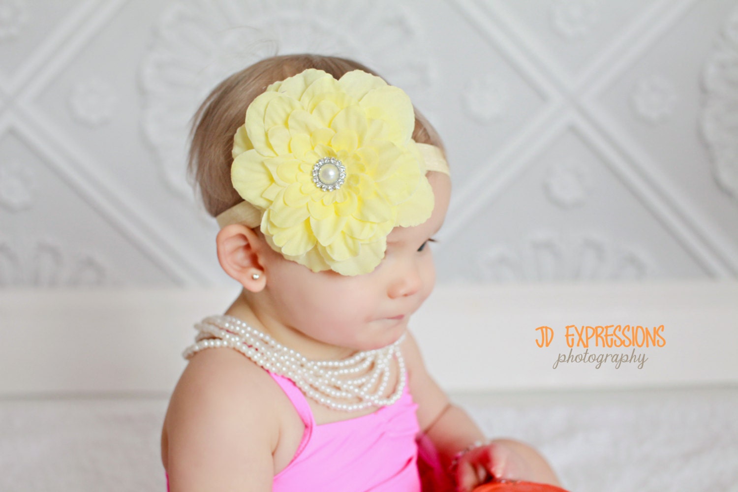 yellow newborn headband