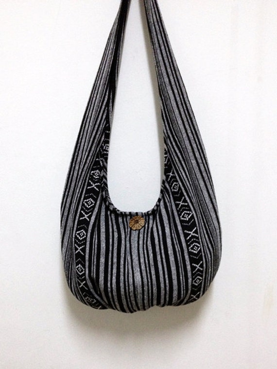 Woven Cotton Bag Hippie bag Hobo bag Boho bag Shoulder bag Sling bag ...