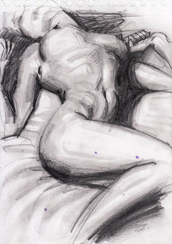 Pencil Drawing Woman Naked 52