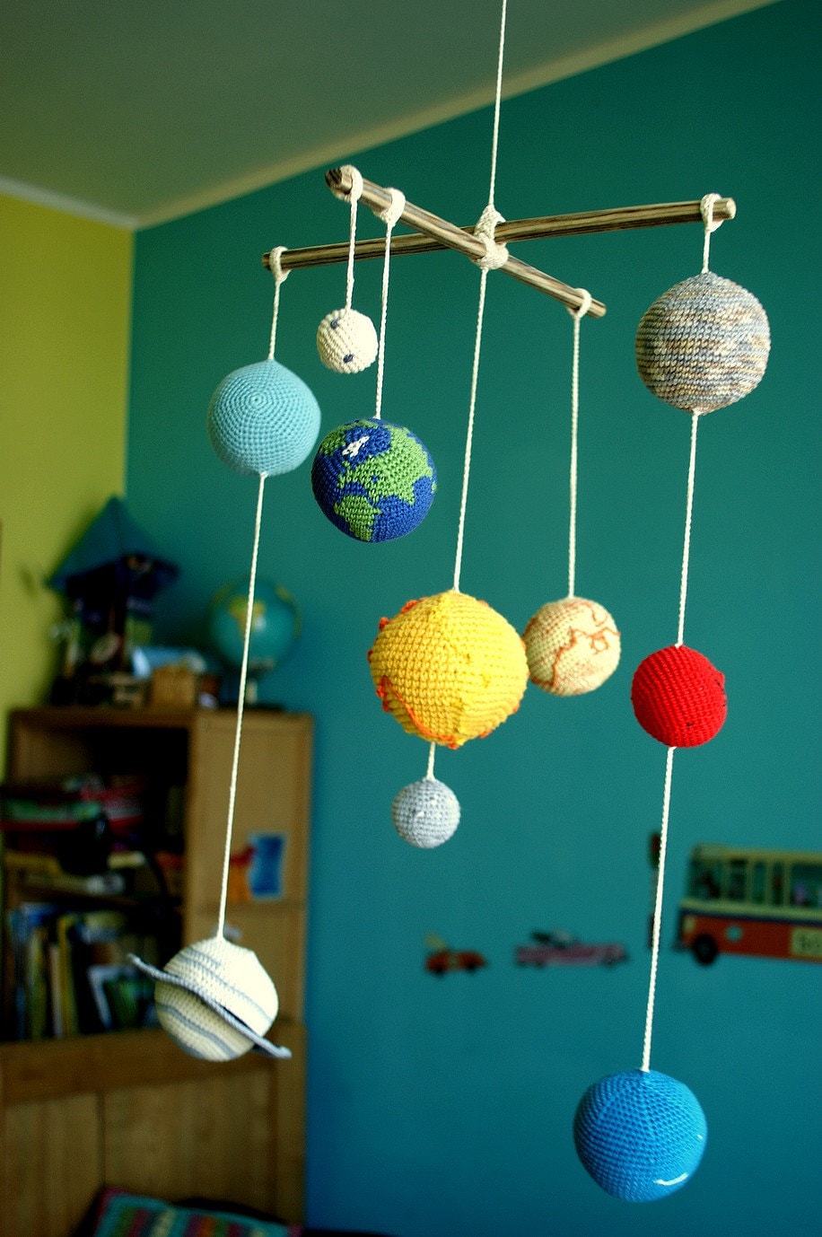 Solar System Planets Mobile Crochet Baby Mobile