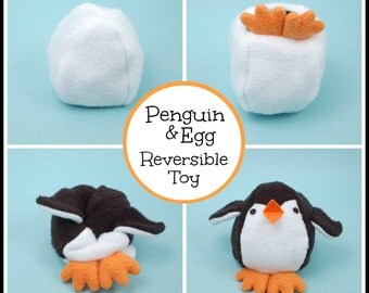 Penguin & Egg Reversible Softie - PDF Sewing Pattern