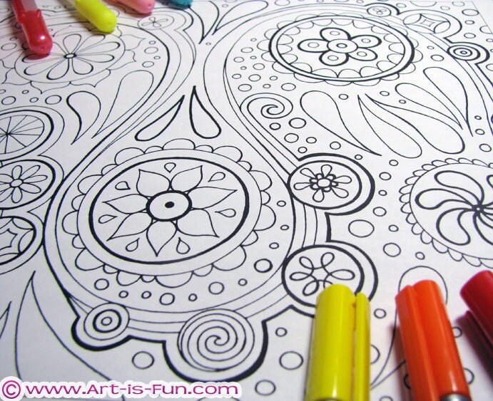 Abstract Coloring Pages PDF 20 Printable Blank Abstract