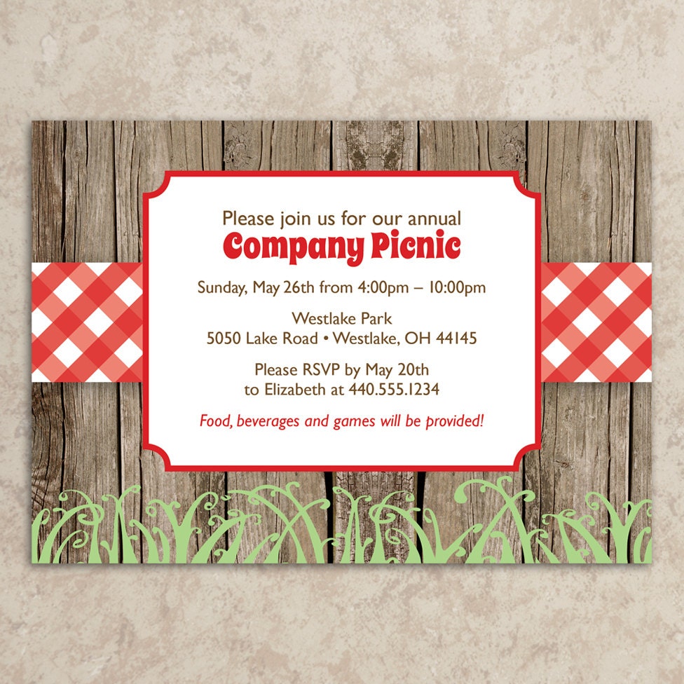 Picnic Invitation Wording 1