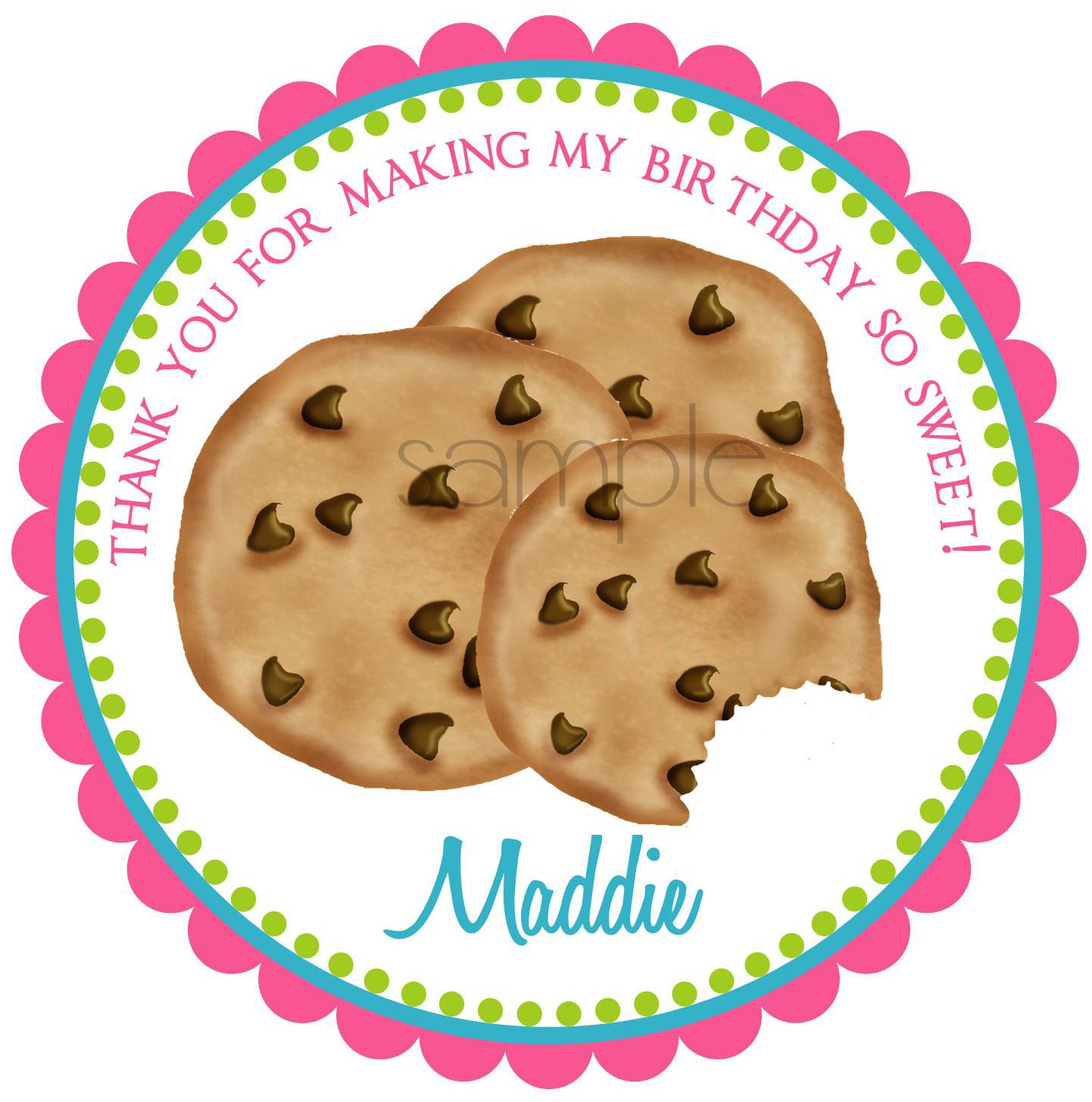 Cookie Stickers Chocolate Chip Cookies Baking Cooking