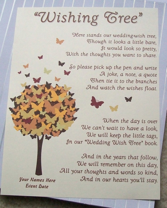Baby+Shower+Wish+Tree+Poem Wishing Tree Tags - Instructions Sign - Butterfly Tree in Autumn ...