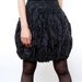 FINAL SALE Black Textured Bubble Skirt (29 inch waistband)