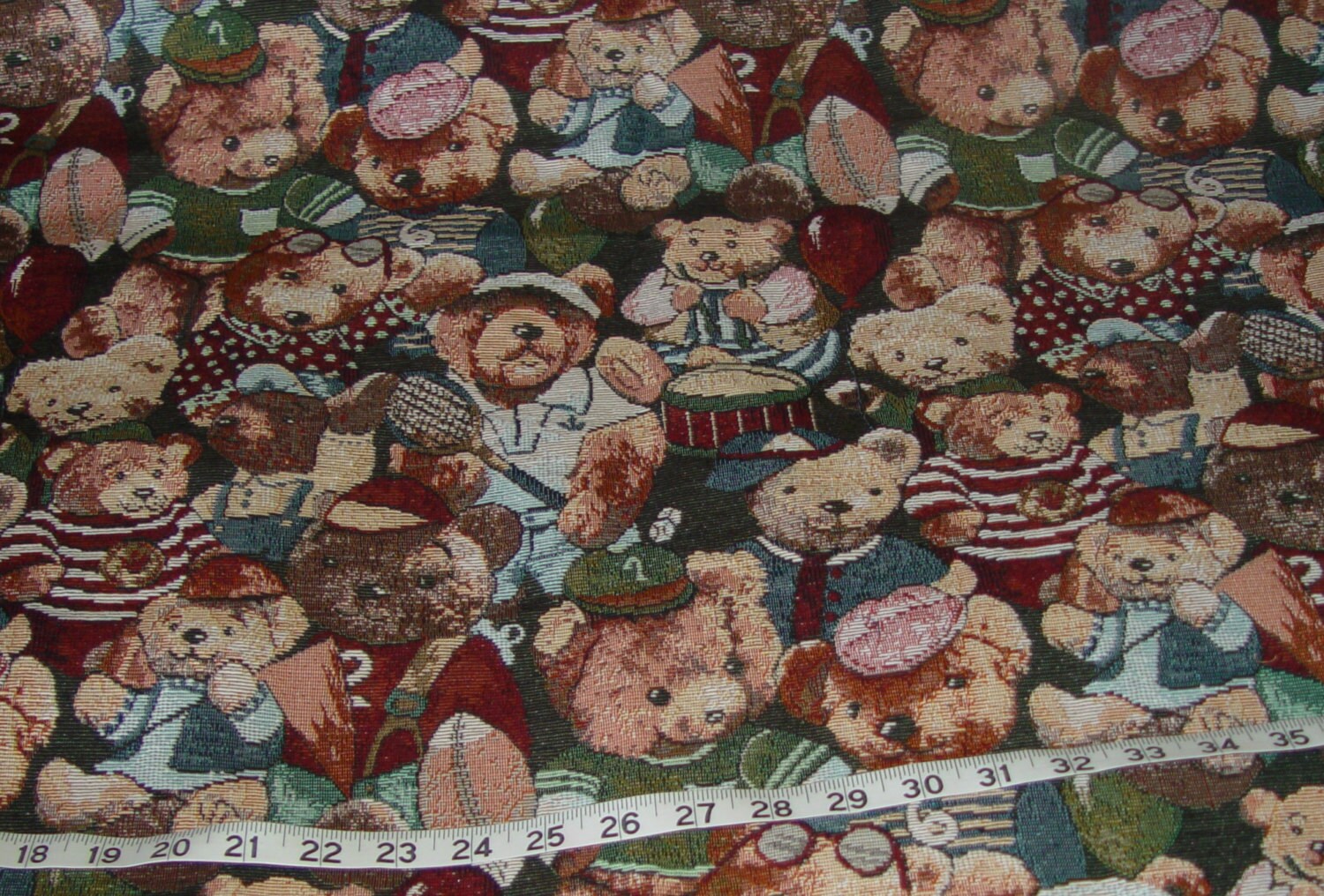 scrap fabric teddy bear