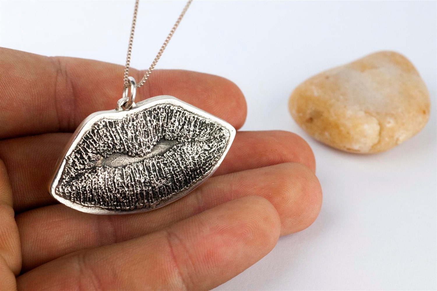 Custom Lips Necklace Jewelry Kiss Personalized