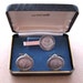 US President Richard Nixon Official Signature Engraved Cufflinks & Tie Bar Set