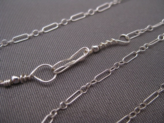 Dainty Sterling Silver Chain Necklace 18 inches romantic by Banba