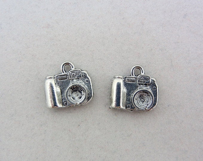 Pair of Pewter Digital Camera Charms