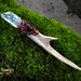 Magic Crystal Wand Deer Antler Talisman Arkansas Quartz Red Tigers Eye Pagan Celtic Altar Wiccan Ritual Reiki DRAGON EYE by Spinning Castle