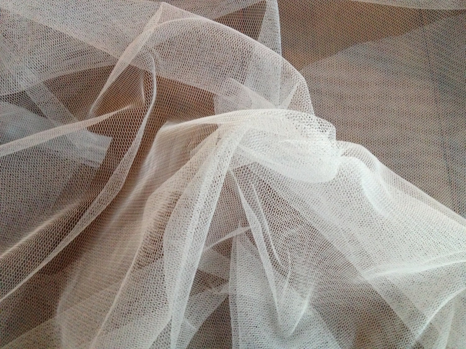 White VERY Soft Drape Wedding Net Veil Tulle Bridal Fabric