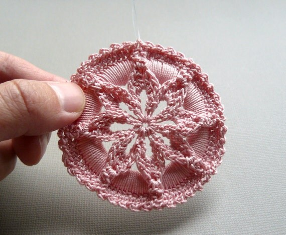 Crochet Medallion Pattern Star Flower Medallion Ornament