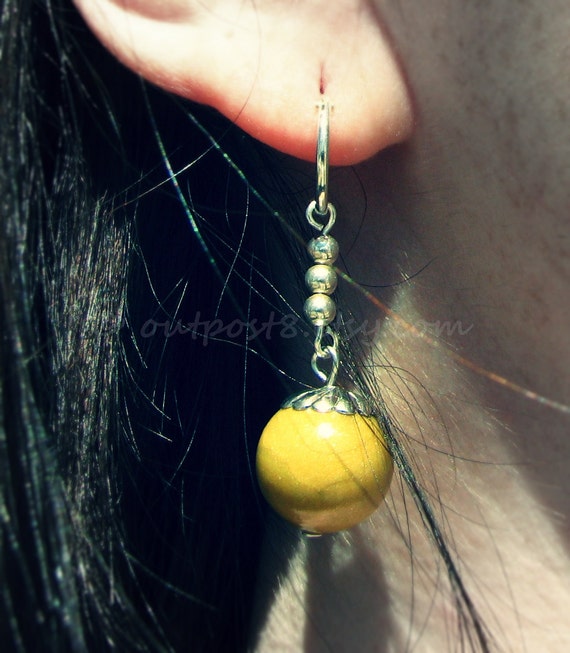 Dragon Ball Z inspired Potara earrings. Pierced or clip on.