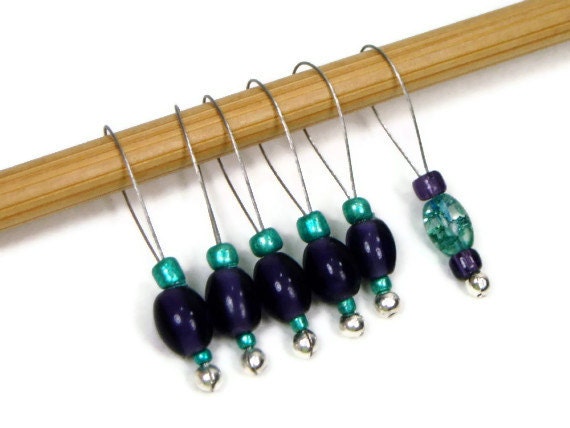 Knitting Stitch Markers Set Snag Free DIY Knitting by TJBdesigns