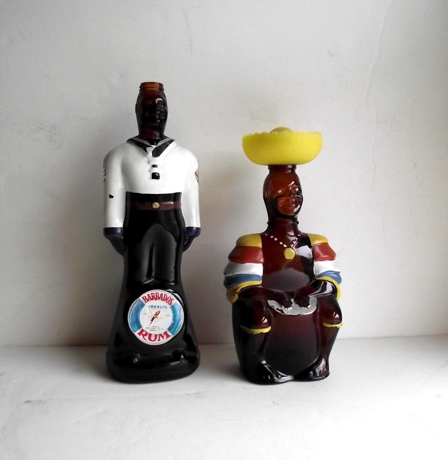 Rum bottles vintage 70s angostura limbo drummer by judygovintage