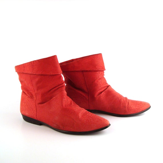 flat soft ankle boots