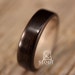 Ziricote Bentwood Ring Lined With Grey Maple - Handcrafted Wooden Ring