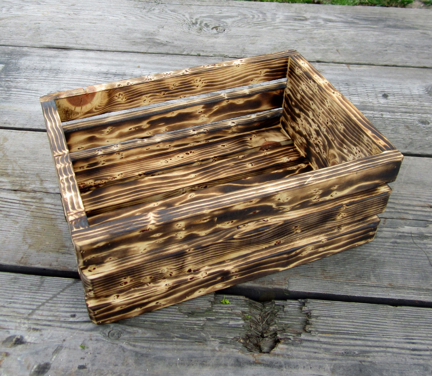 Wood Crate Rustic Home Decor Great For Storage Shelving